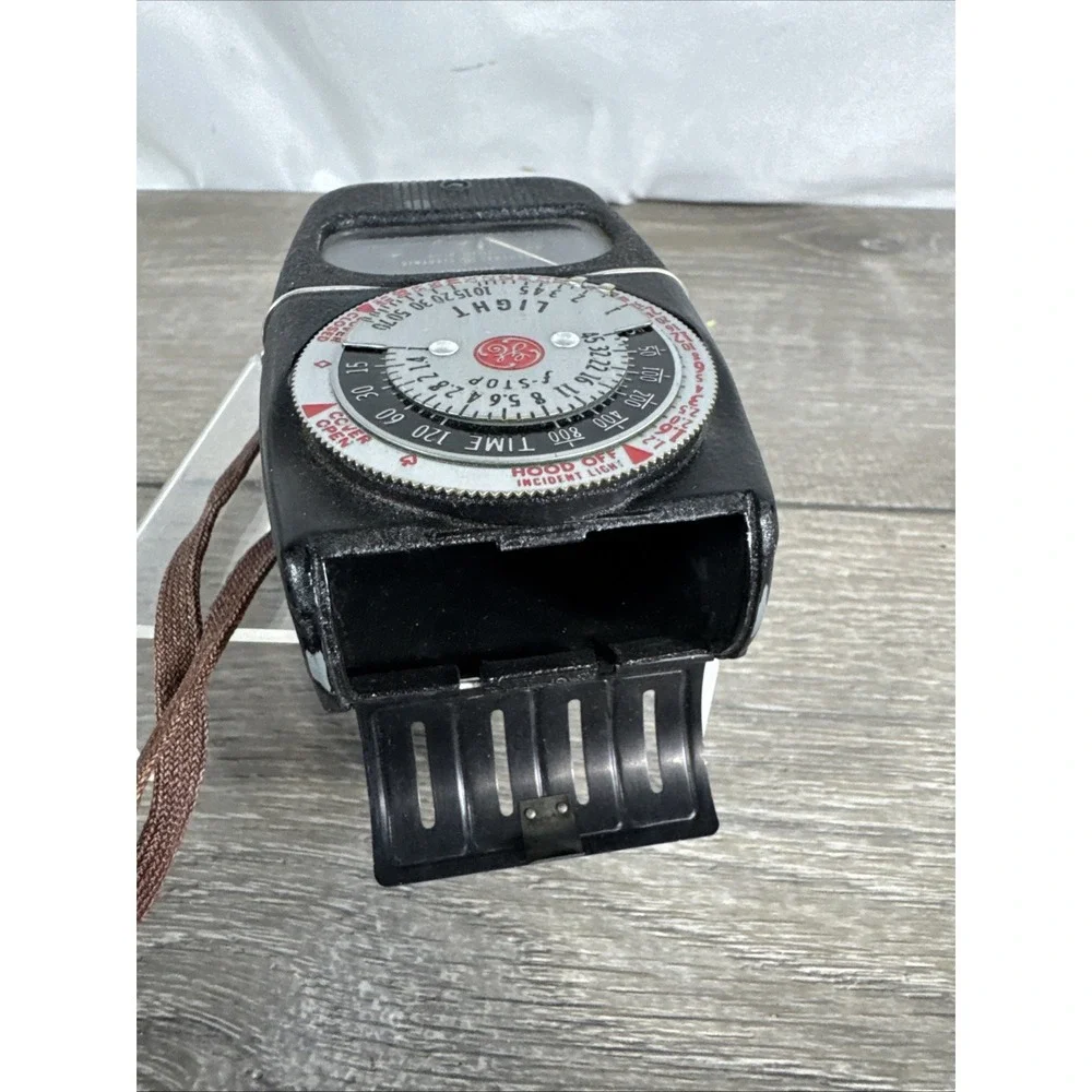 GE‎ Meter Light Exposure Type DW-68 W & Leather Case Tested USA General Electric